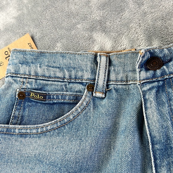 NWT Polo Ralph Lauren Laight Cropped Flare Jean Blue Size 29 - Picture 8 of 13
